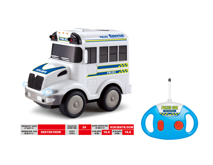 卡通警车（带声音+音乐） 06-28D